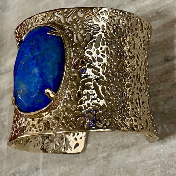 Kendra Scott vintage lapis cuff - Picture 2 of 5